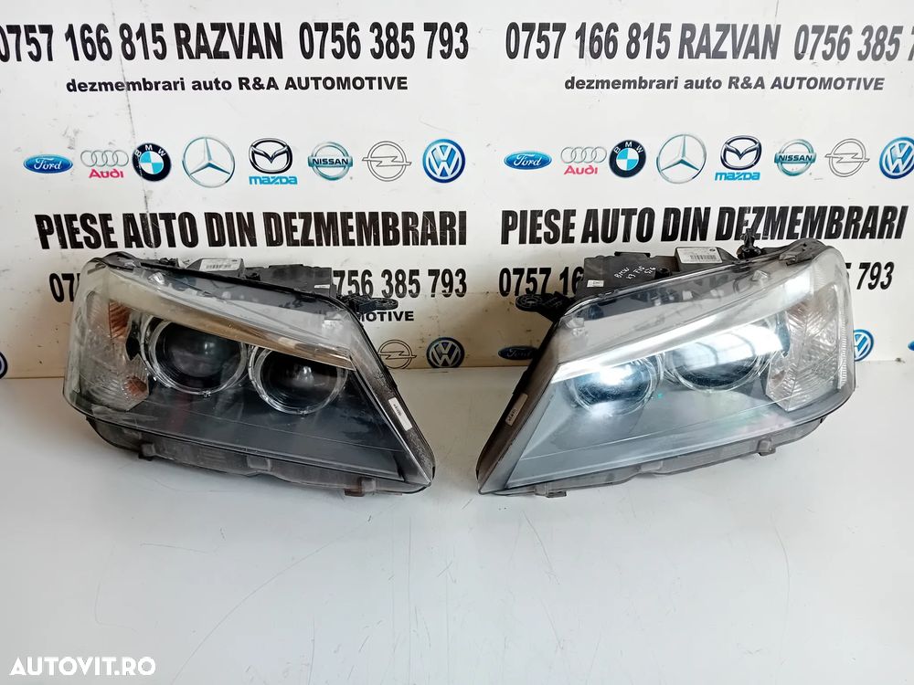 Faruri Far Stanga Dreapta Bmw X3 F25 Bi-Xenon Bi Xenon Complete Volan Stanga 7217294 7217293 - 2