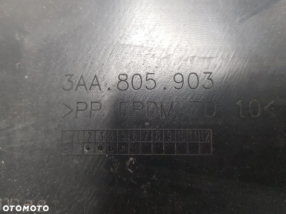 VW PASSAT B7 10-14 3AA SPOILER SPOJLER ZDERZAKA  OSŁONA PRZÓD PRZEDNI 3AA805903 - 4