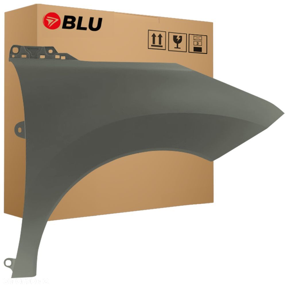 BLU Błotnik PEUGEOT 3008 I EKL prawy czarny 2009-2016 przód SmartGrau - 1