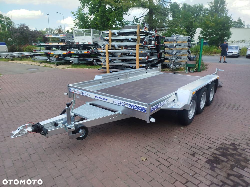Niewiadów Przyczepa do przewozu sprzętu budowlanego Niewiadów K3535 Najazdy 355x185 cm 2 osie DMC 3500kg pod minikoparke walec dostawa pod dom - 11