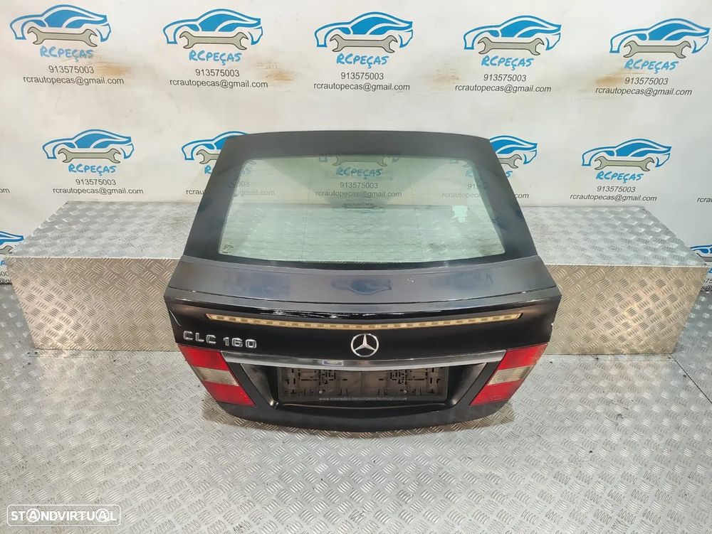 Porta Tampa Mala Mercedes Benz Class C W203 CL203 Sport Coupé Fecho Puxador 3° Stop - 7