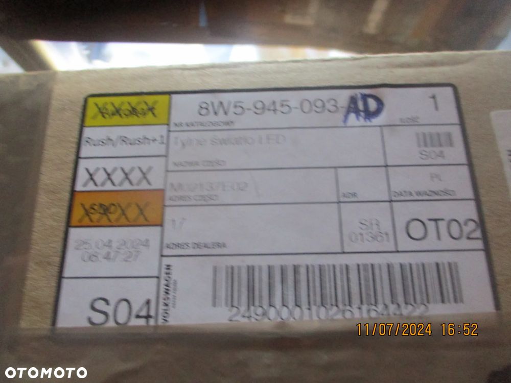 LAMPY TYLNE LEWE LED MATRIX AUDI A4 S4 RS4 B9 LIFT SEDAN KOMPLET USA 2021 - 12