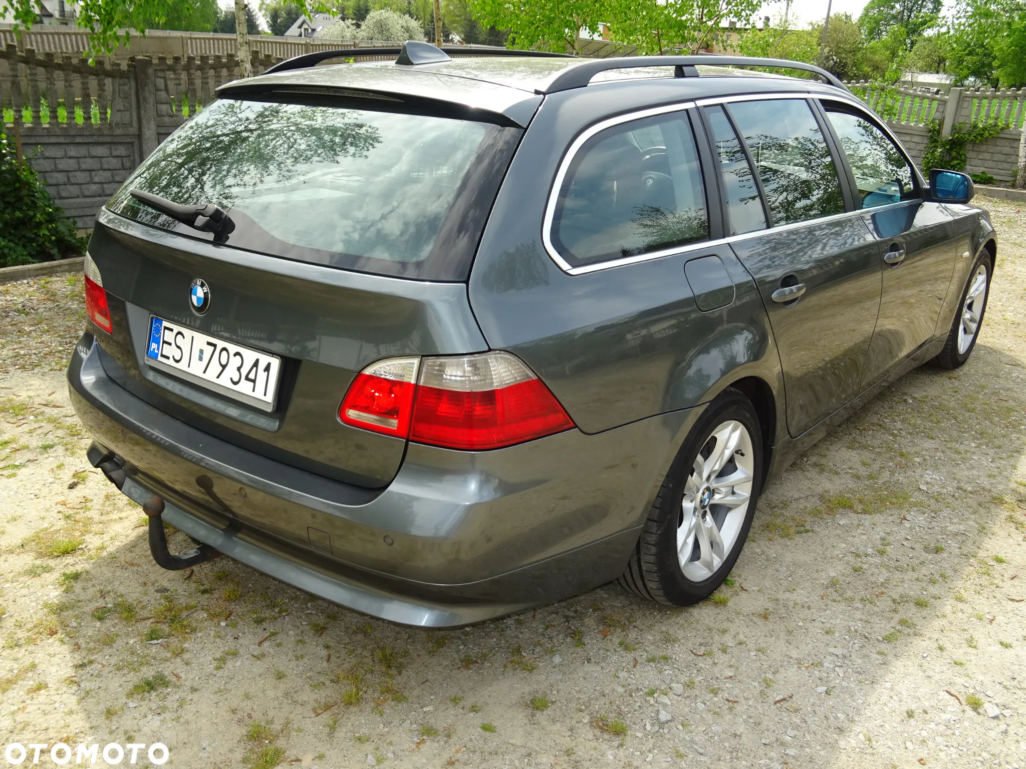 BMW E61 TITANGRAU II KLAPA TYŁ TYLNA OTWIERANA SZYBA SPOILER LOTKA - 2