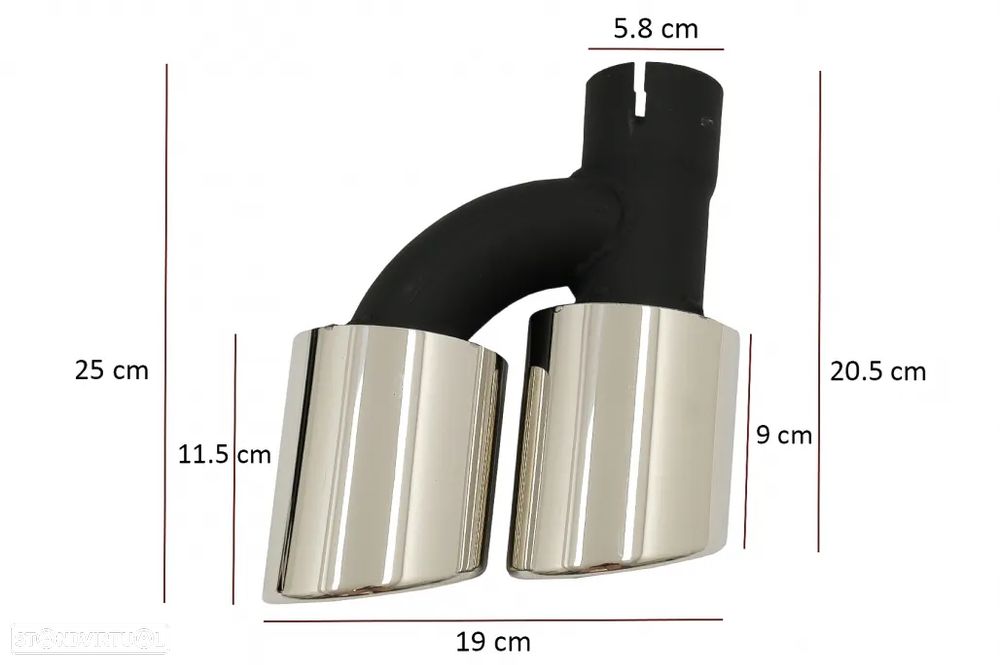 Difusor com Ponteiras Audi A5 F5 (2017 a 2019) Look S5 - 6