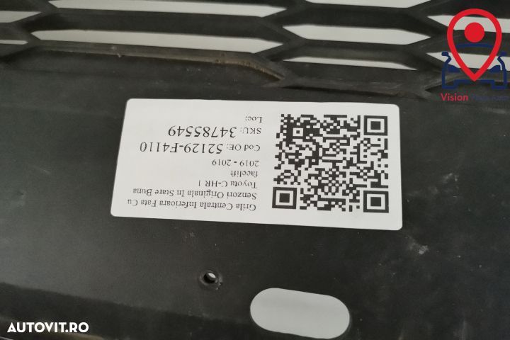 Grila Centrala Inferioara Fata Cu Senzori Originala In Stare Buna Toyo - 7