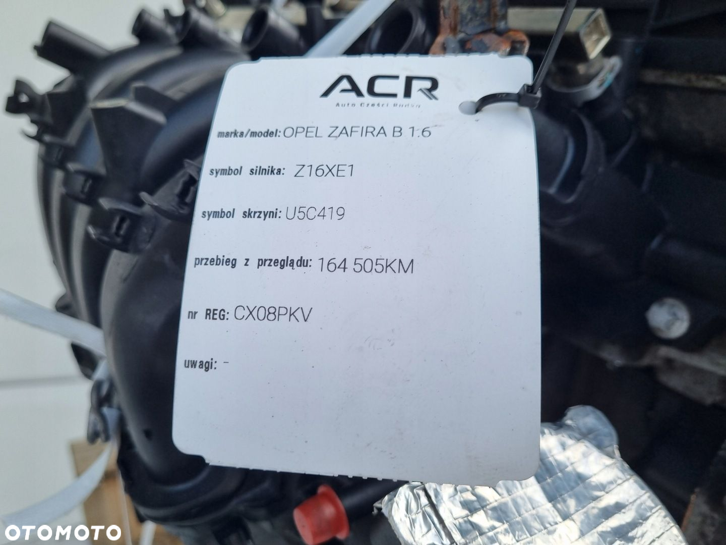 SILNIK KOMPLET Opel Astra III H 1.6 16V udokumentowane 164tyś Z16XE1 - 10