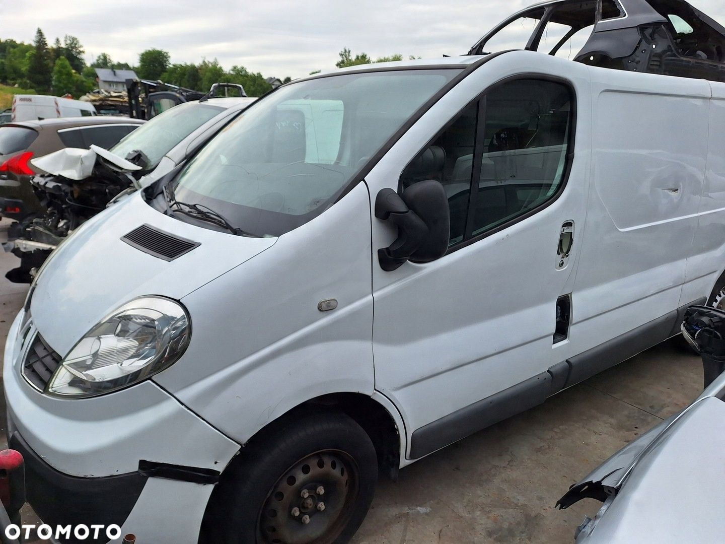 RENAULT TRAFIC 2 II VIVARO I B PRIMASTAR BIAŁE DRZWI PRZÓD LEWE 2001-2014 - 10
