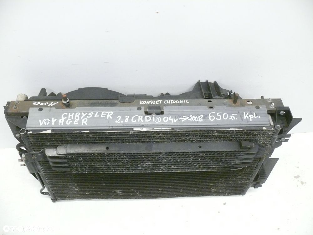 KOMPLET CHŁODNIC WENTYLATOR CHRYSLERY VOYAGER 2.8 CRDI 2004 2008 - 3
