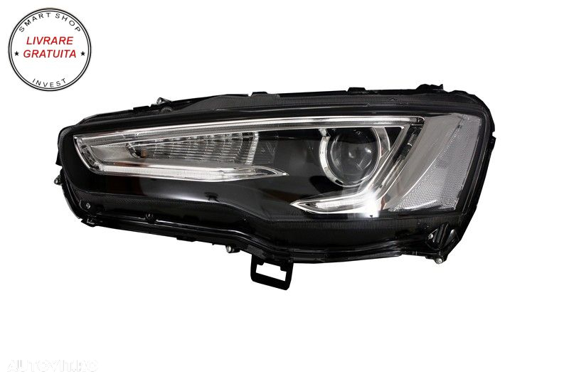 Faruri LED DRL Mitsubishi Lancer (2007-2017) Dual Projector Semnal Secvential Dina- livrare gratuita - 3