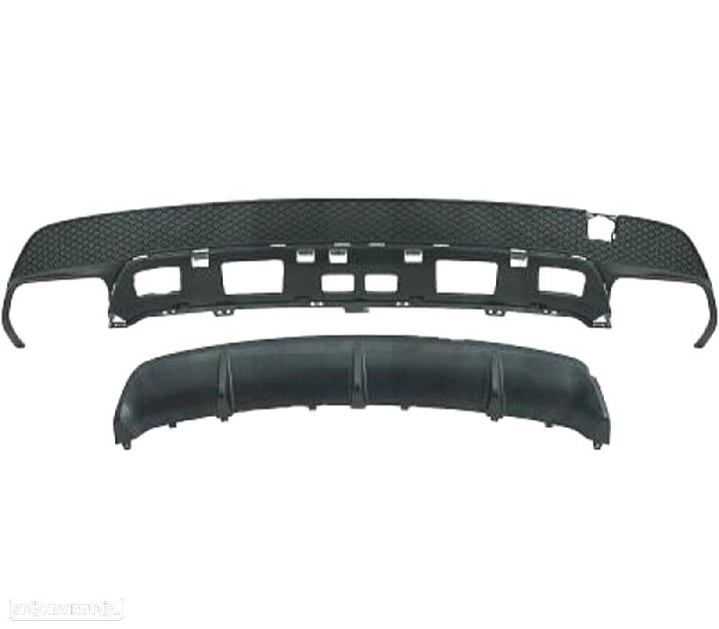 DIFUSOR MERCEDES CLA C117 DUPLA SAIDA LOOK AMG CLA45 - 3