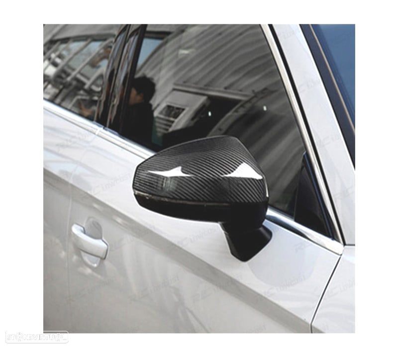 CAPAS DE ESPELHO AUDI A3 S3 RS3 8V 13-19 CARBONO - 3