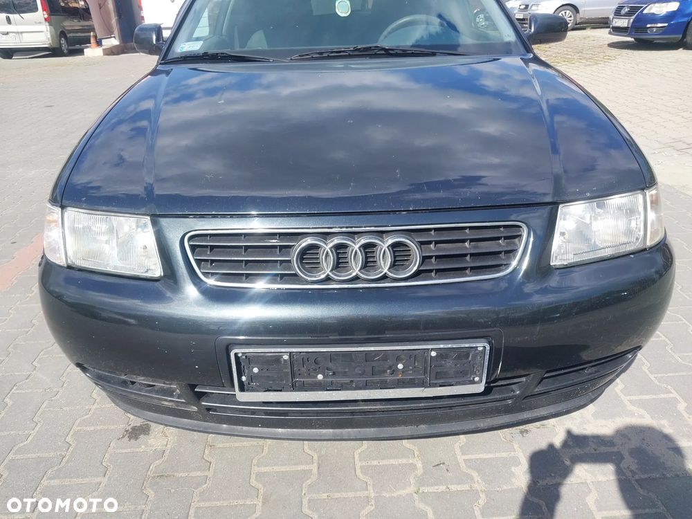 Przód kompletny Audi A3 8L kolor LZ9V LZ9U zderzak maska lampa przednia grill błotnik atrapa dokładka chłodnica pas wzmocnienie KOMPLET DO ZAŁOŻENIA bez malowania CZARNY - 1