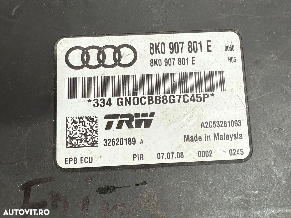 MODUL FRANA DE MANA (4 BUC.) AUDI A4 AVANT 2.0 DIESEL 2009 COD OEM 8K0907801H 8K0907801E 4F0907801B 4F0907801D 2009-2016 - 6