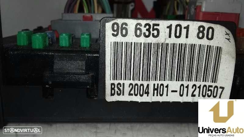 CAIXA RELÉS / FUSÍVEIS PEUGEOT 307 CC 2007 -9663510180 - 6