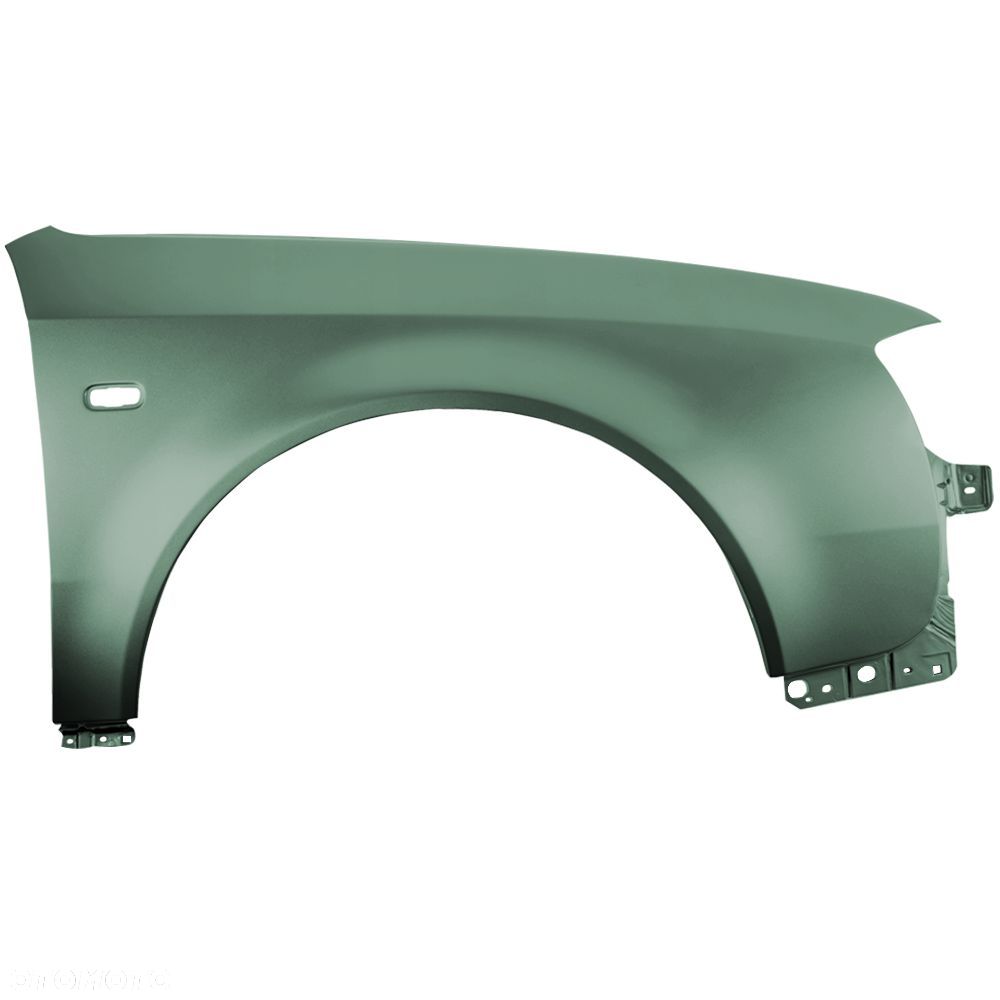 BLU Błotnik AUDI A6 C5 LZ6J prawy zielony 01-05 przód lift ZedernGrün - 2