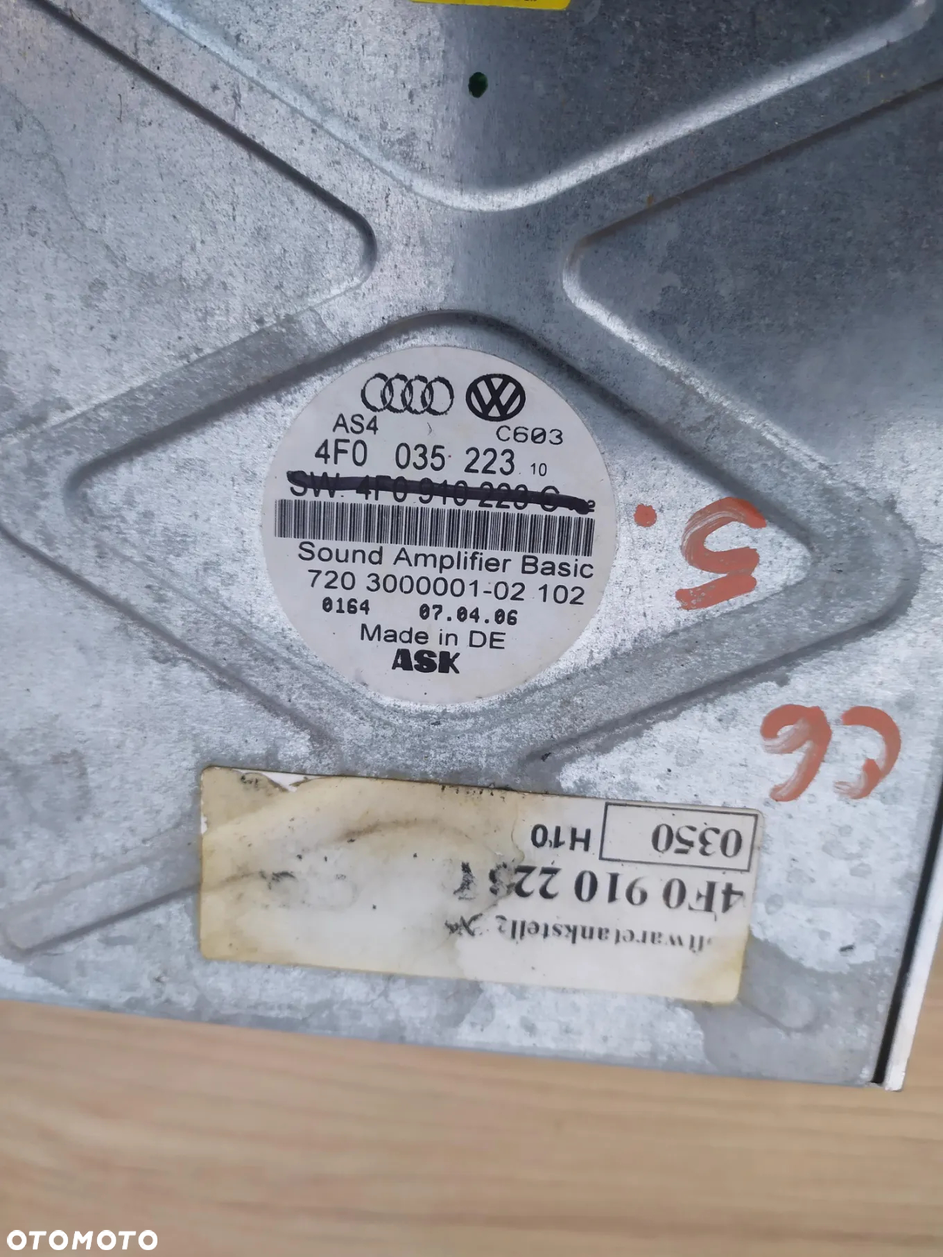 AUDI A6 C6 WZMACNIACZ AUDIO RADIA 4F0035223 - 2