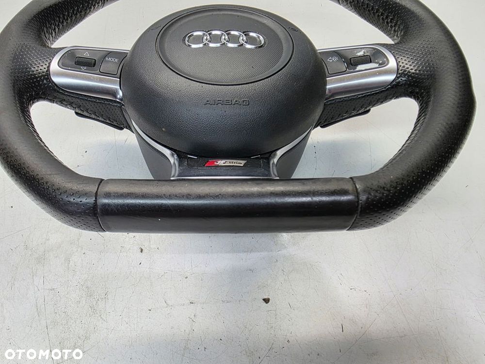 KIEROWNICA SKÓRA PIKOWANA ŚCIĘTA AUDI A3 8P A4 B7 TT 8J 8J0419091J KOMPLET - 9