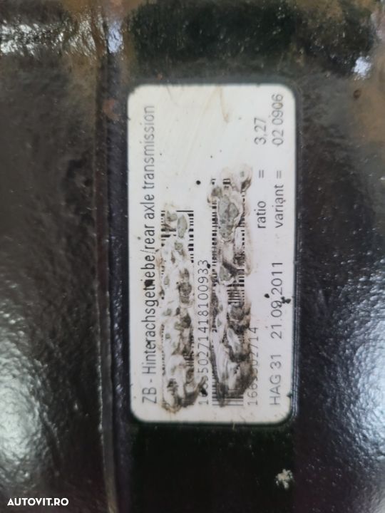 Grup Diferential Spate Mercedes ML GLE W166 X166 3.0 Cdi An 2011-2018 Raport 3.27 Cod A1663502714 - 5
