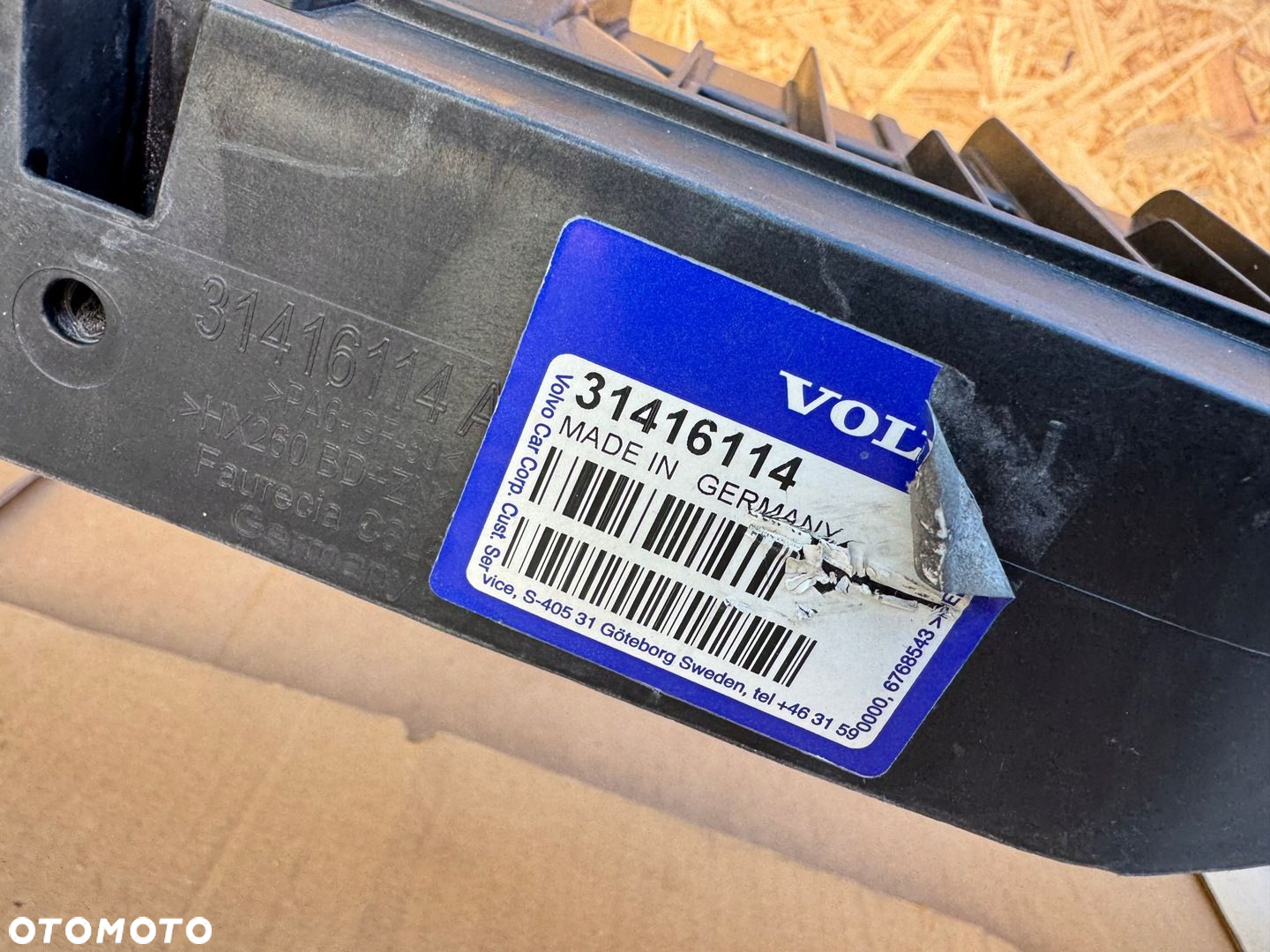 VOLVO V60 S60 LIFT 13-18 WZMOCNIENIE PRZÓD PAS LADNY ORG - 8