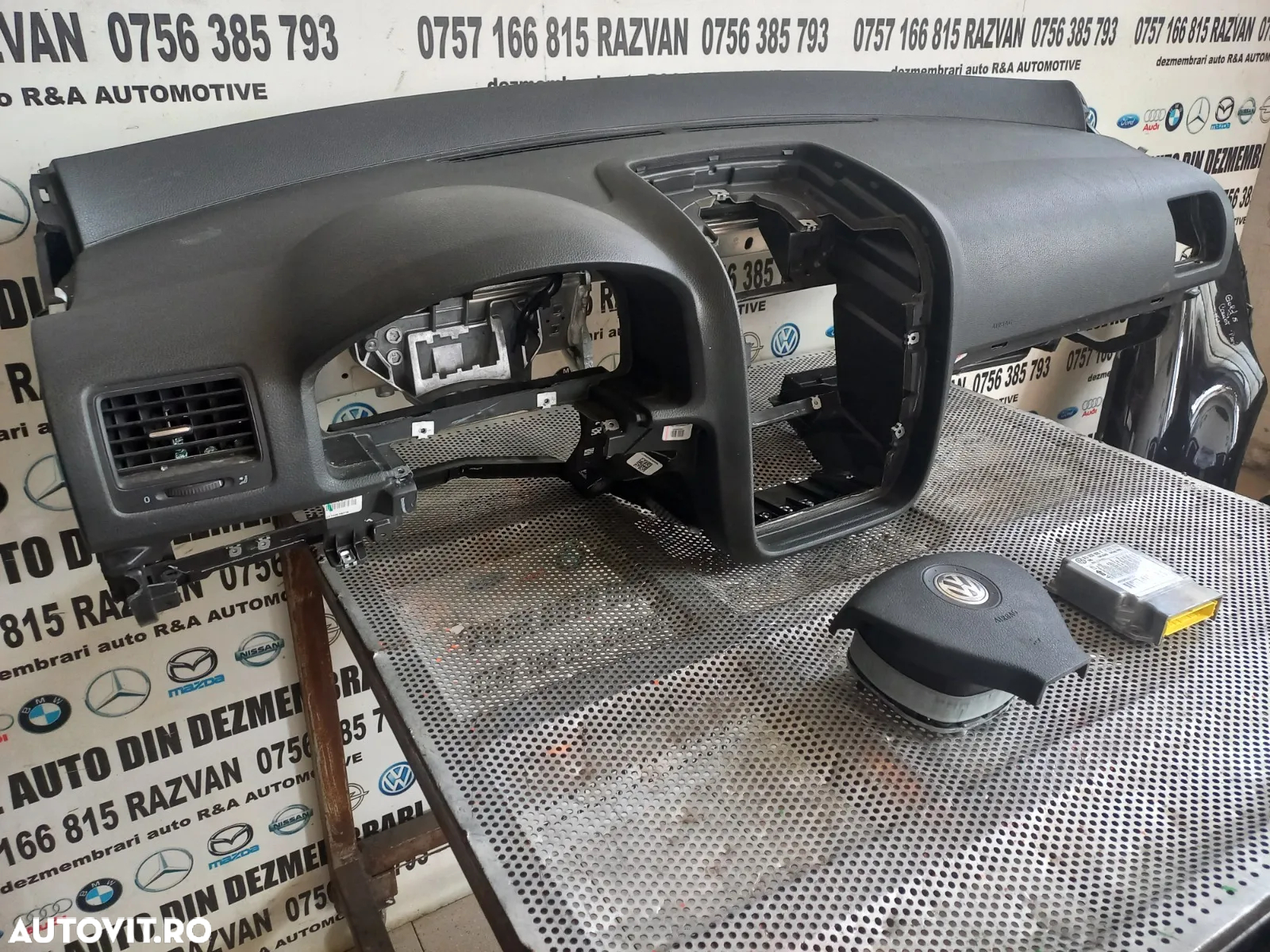 Plansa Bord Kit Airbag Vw Golf 5 Combi Break Variant Jetta Volan Stanga Europa Motor 1.4 Tsi CAX Cu - 5