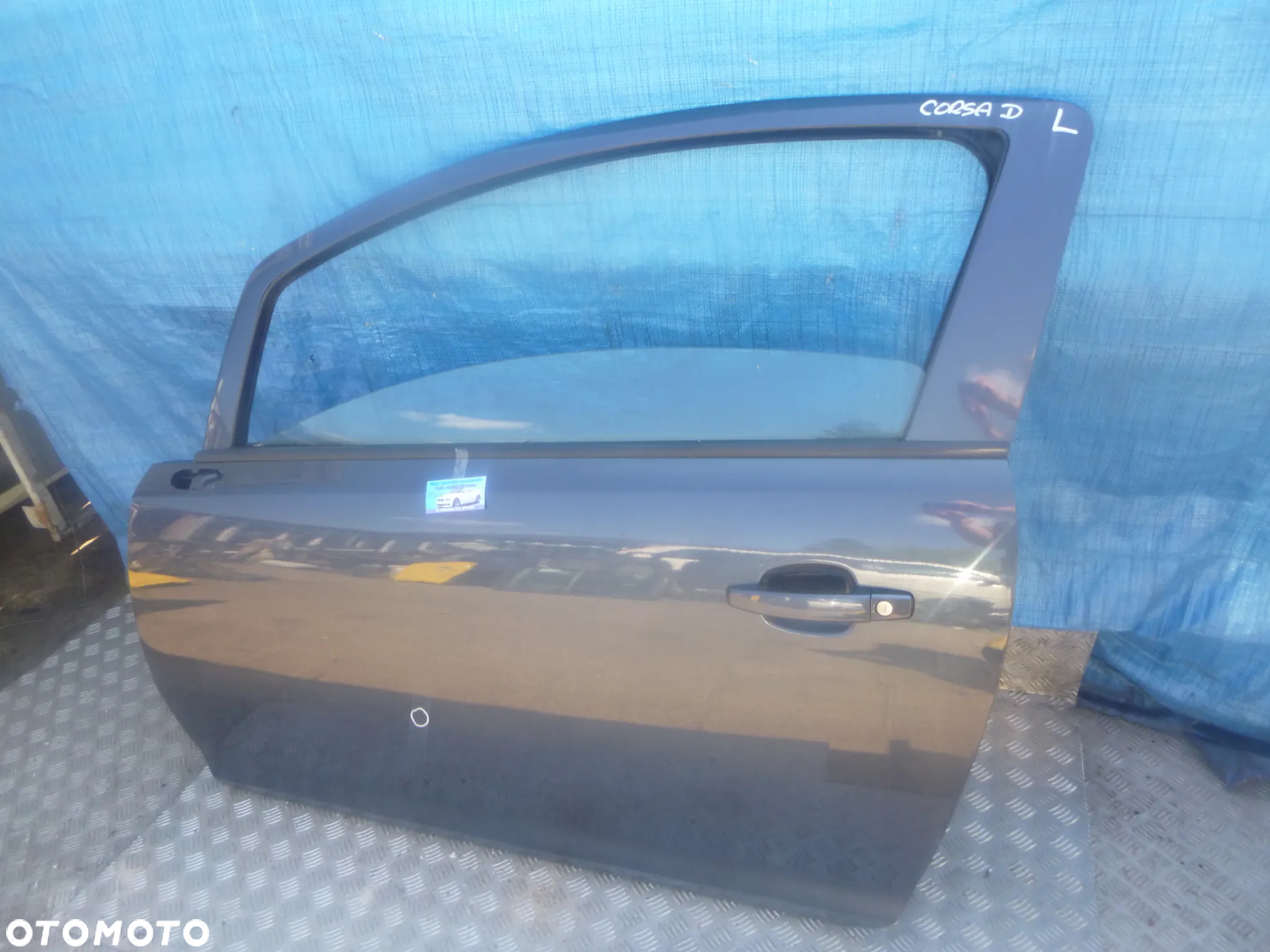 DRZWI LEWY PRZÓD OPEL CORSA D  3D 2008r KOLOR: Z168 - 2