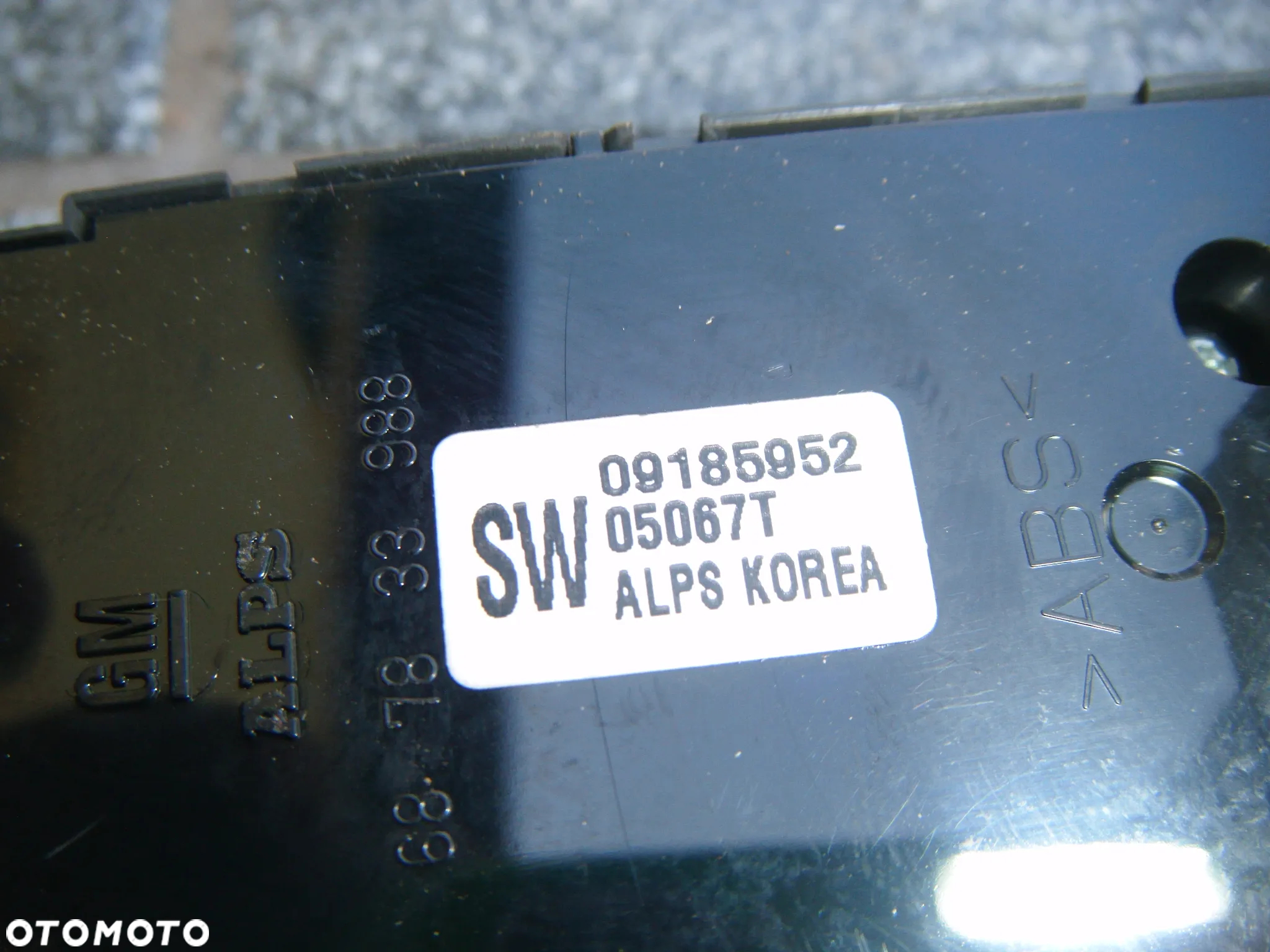 opel vectra c panel sterowania szyb kierowcy 09185952 - 2