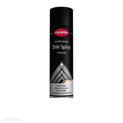 Spray cu zinc CARAMBA 500 ml; filler si strat de baza anticoroziune; gri mat - 1