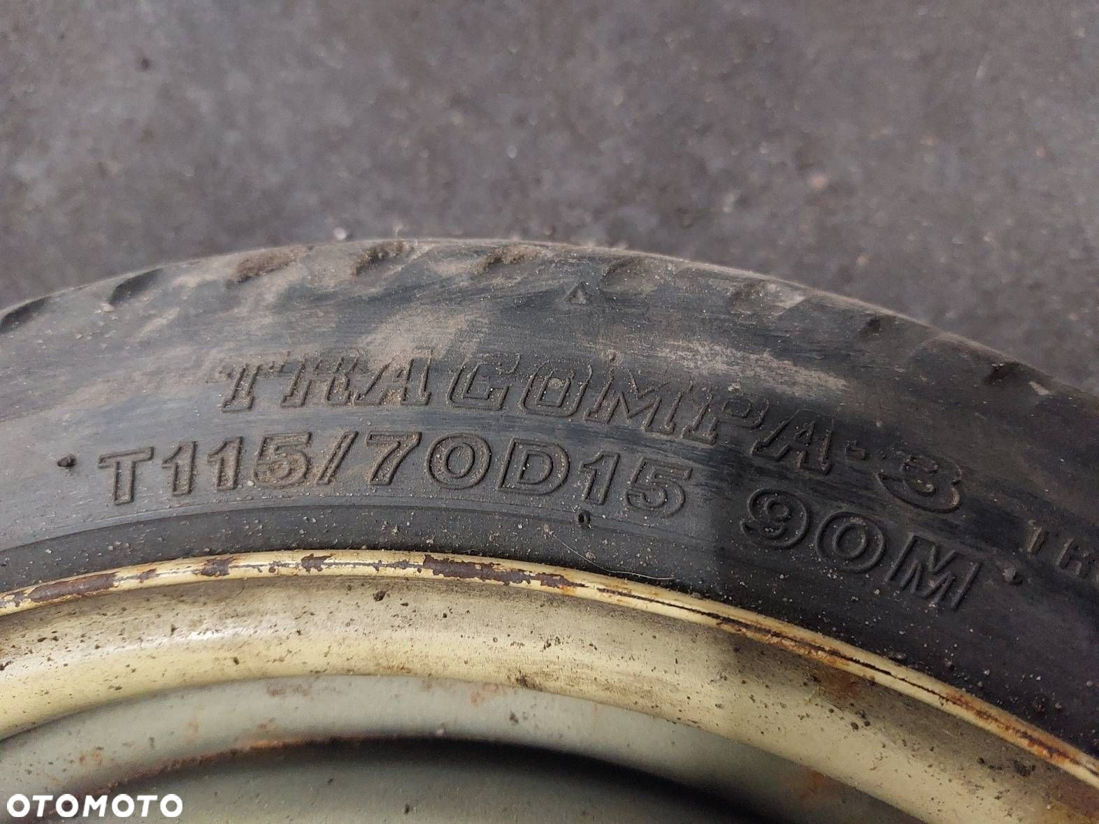 KOŁO DOJAZDOWE DOJAZDÓWKA 4X100 4Jx15 FI54,1 115/70R15  BRIDGESTONE - 4