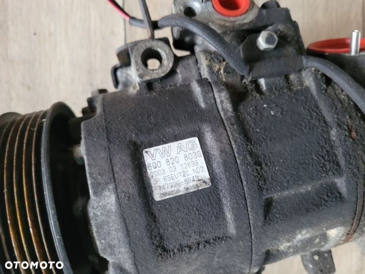 Sprężarka klimatyzacji VW Polo 9N Fabia I Ibiza III 1,2 1,4 1,9 TDI 6Q0820803D 6Q0820803G - 2