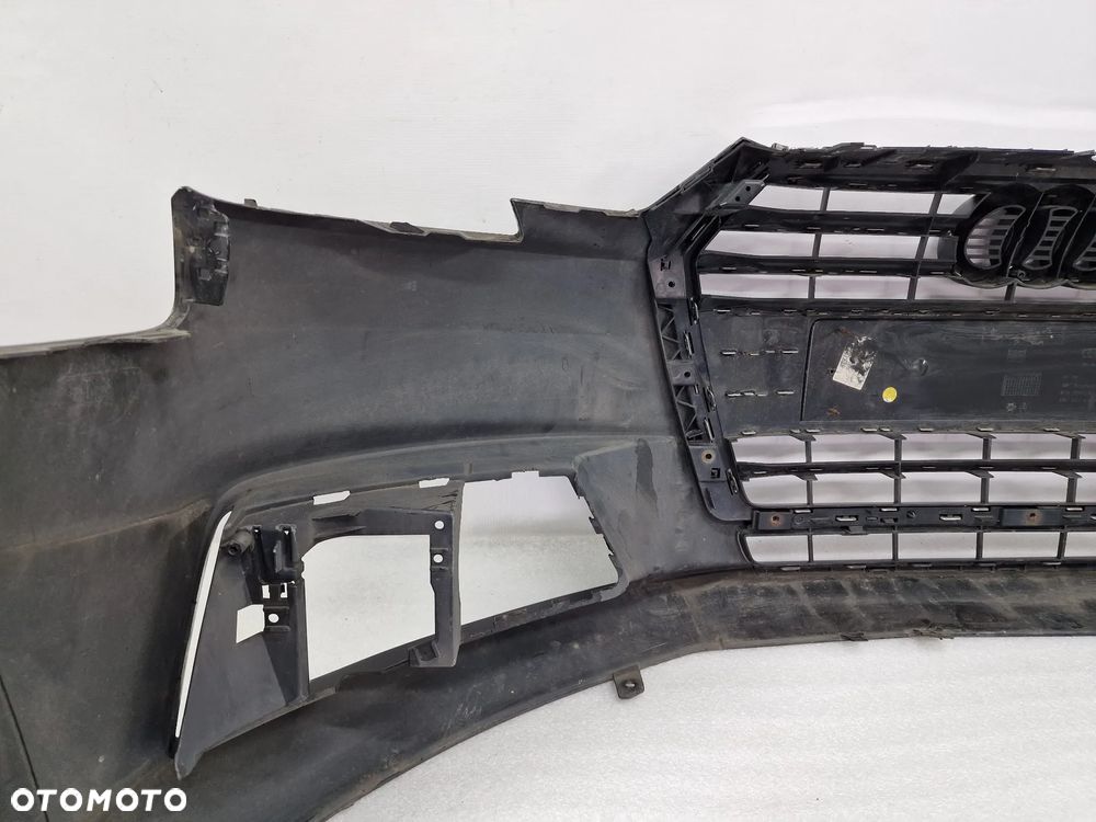 AUDI A4 B9 8W0 14- ZDERZAK PRZEDNI PRZÓD BEZ PDC I SPRYSKU + ATRAPA / GRILL , KOLOR CZARNY , NR 8W0807437 + 8W0853651AB , NR AUKCJI NZ972 - 30