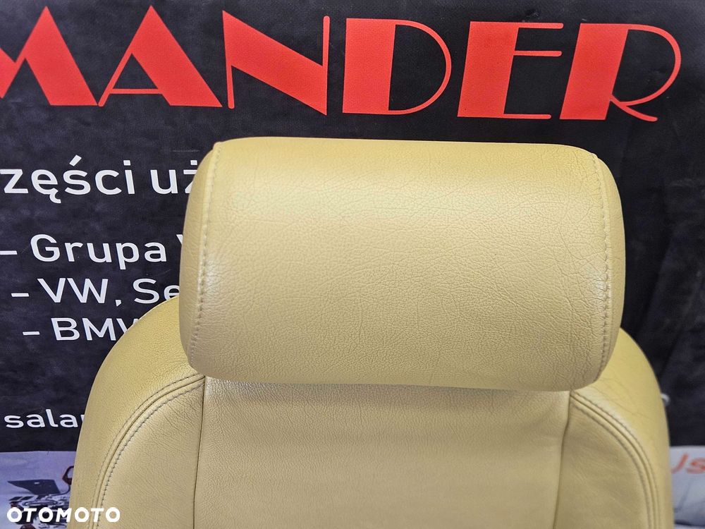 Fotele Fotel Kanapa Składana Jasna Skóra Podświetlanie LED Worek na Narty Audi A6 C6 Sedan - 18