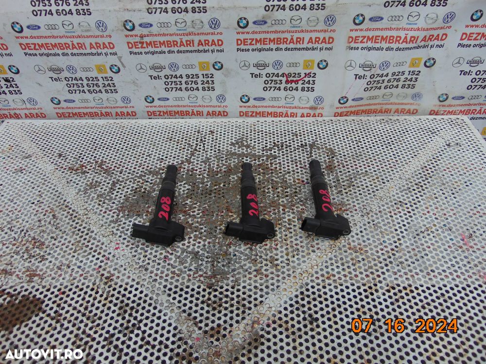 Bobina inductie Peugeot 1.2 208 2008 308 3008 opel corsa f citroen c3 cod 9671214580 - 1