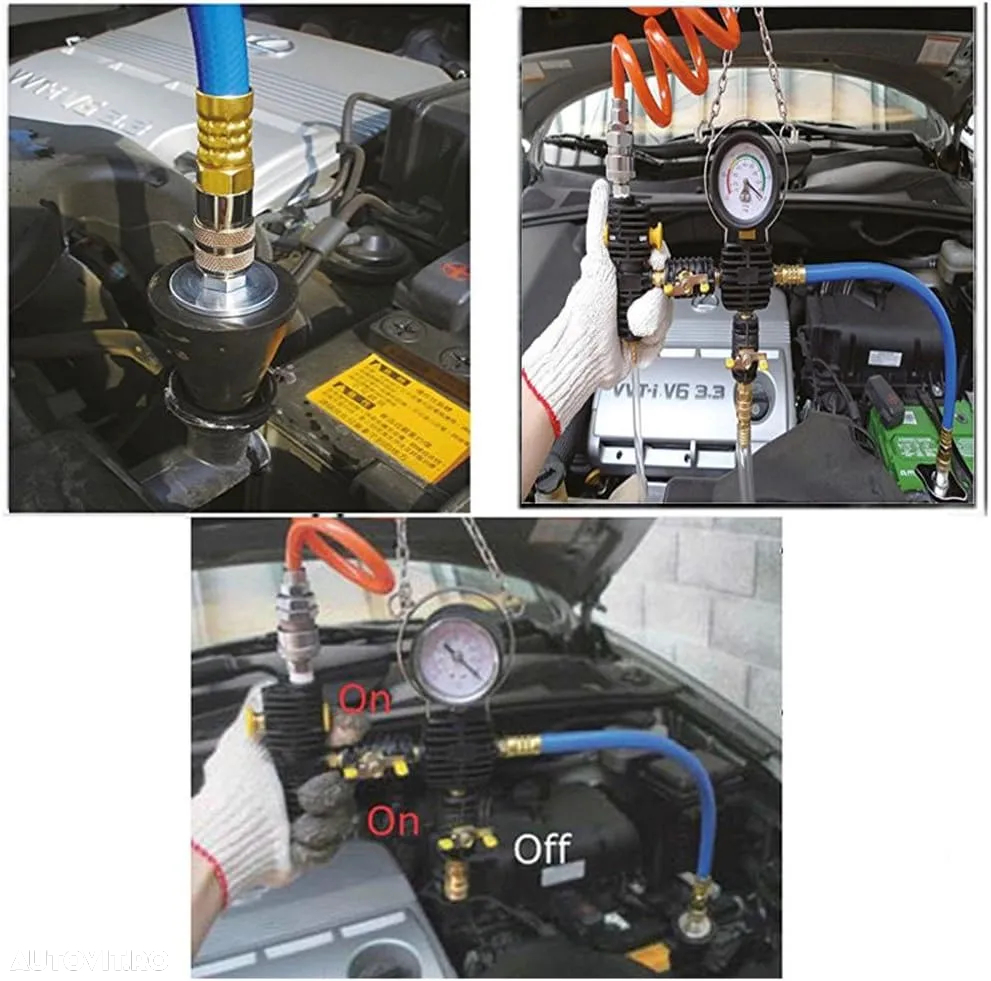 Dispozitiv profesional NOU de aerisire sistem racire mașină-set 3 piese - 2