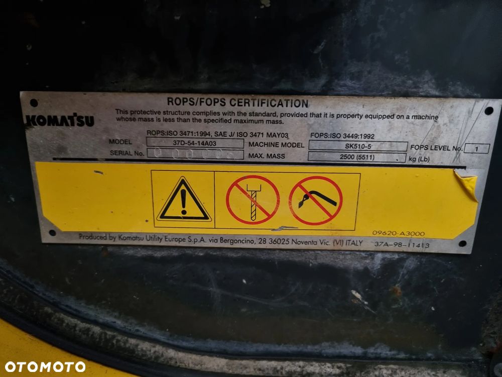 Komatsu Ładowarka Komatsu SK510 Jak Nowy z Norwegii 2013r OKAZJA Tylko 1600h 4x4 - 14