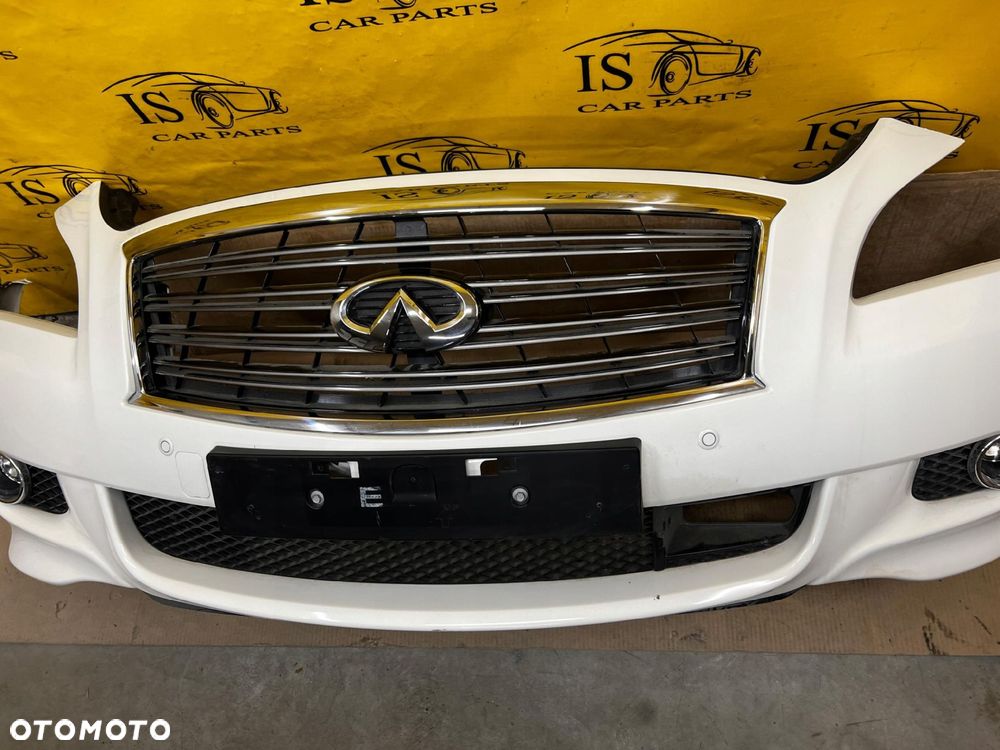 ZDERZAK PRZÓD PRZEDNI 4 X PDC SPRYSKIWACZE INFINITI Q70 M35h BIAŁA PERŁA - 4