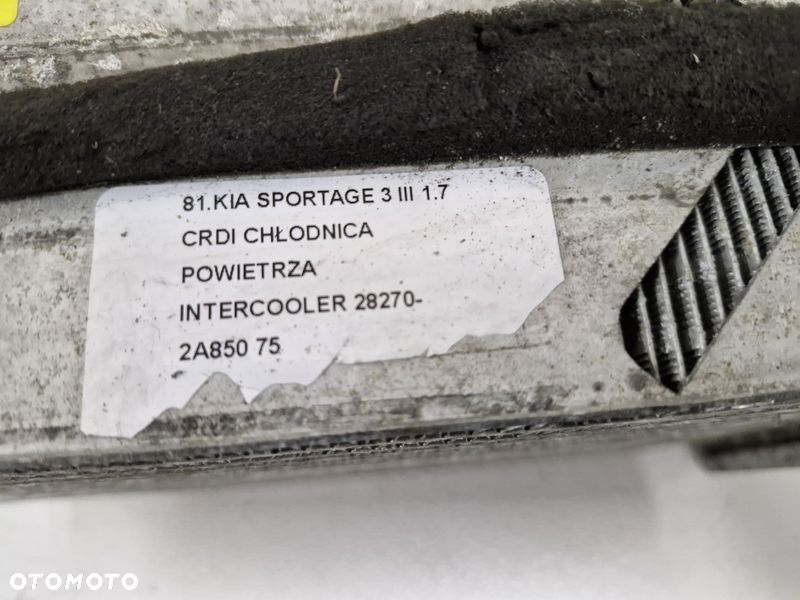 KIA SPORTAGE 3 III 1.7 CRDI CHŁODNICA POIETRZA INTERCOOLER 28270-2A850 - 11