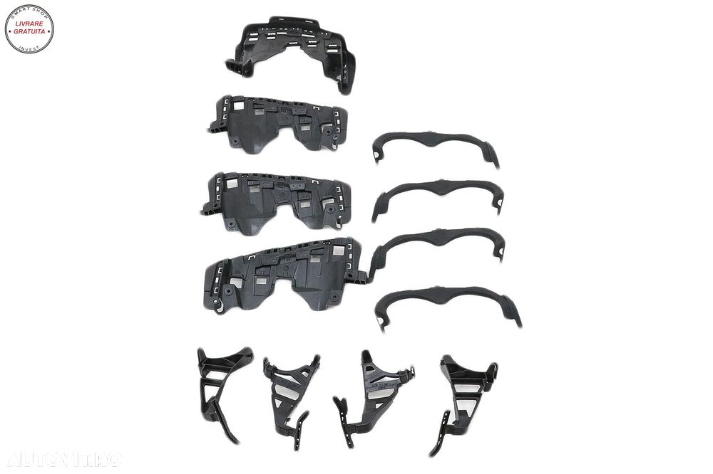 Difuzor Bara Spate cu Ornamente Evacuare Crom Mercedes GLA SUV H247 Sport Line (20- livrare gratuita - 10