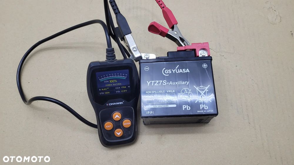 AKUMULATOR HYBRID AKUMULATORA BATERIA YUASA YTZ7S AUXILIARY 6.3Ah - 1