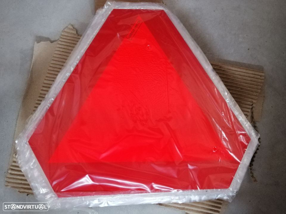 Triangulo Placa reflectora S2 para Tractor Reboque Atrelado NOVA - 1