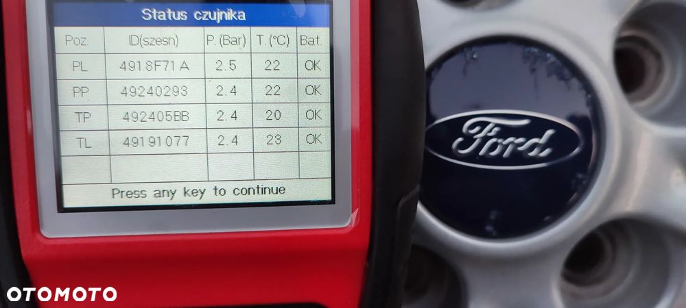Felgi Aluminiowe Oryg. Ford Kuga 17 Cali 5x108 7,5Jx17 Et52,5 Ø63,4mm CJ5C-1007-B2B Czujniki Ciśnienia Opon Tpms Bdb !! Starogard Gdański - 14