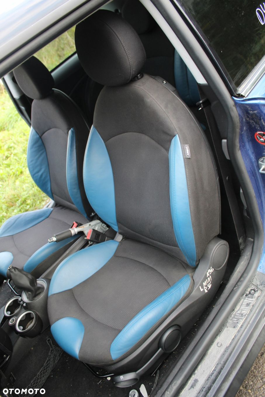 FOTELE KANAPA BOCZKI MINI R56 PÓŁ SKÓRA WORKS - 4