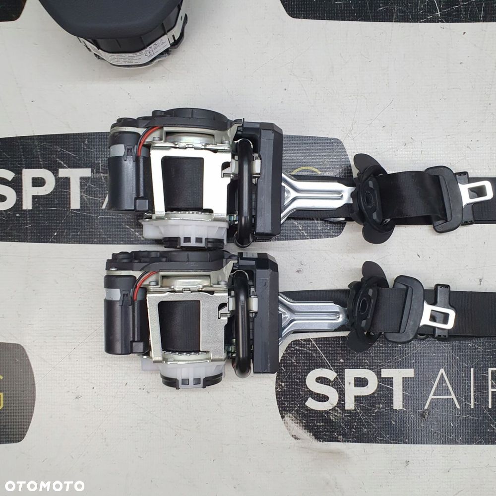 VVW TOUAREG III 3 DESKA ROZDZIELCZA HEAD UP NIEBIESKA NITKA KONSOLA KOKPIT PULPIT PODUSZKI AIRBAG AIR BAG PASY KIT SET - 7