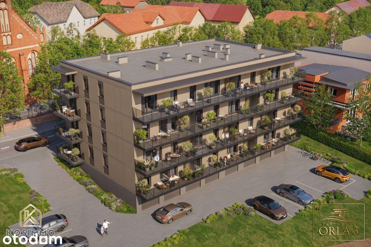 M11 APARTAMENTY Orla 3, Centrum, 3 pokoje, 2 piętro, widok na jezioro