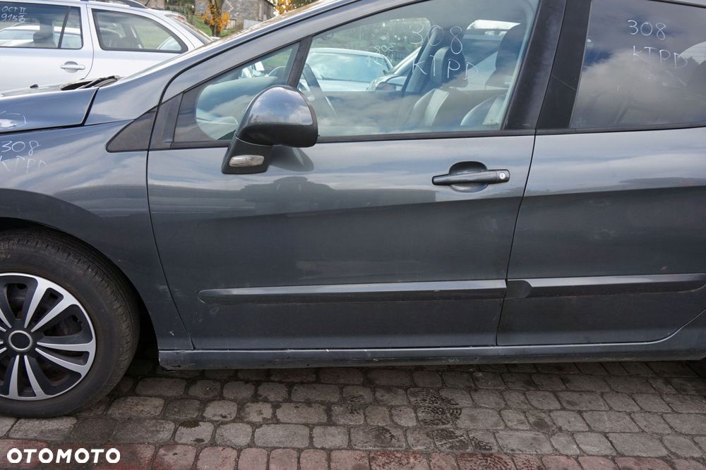 DRZWI PRZEDNIE LEWE 308 I T7 5D HB KTPD  SZARY PEUGEOT 2007-2011 - 2