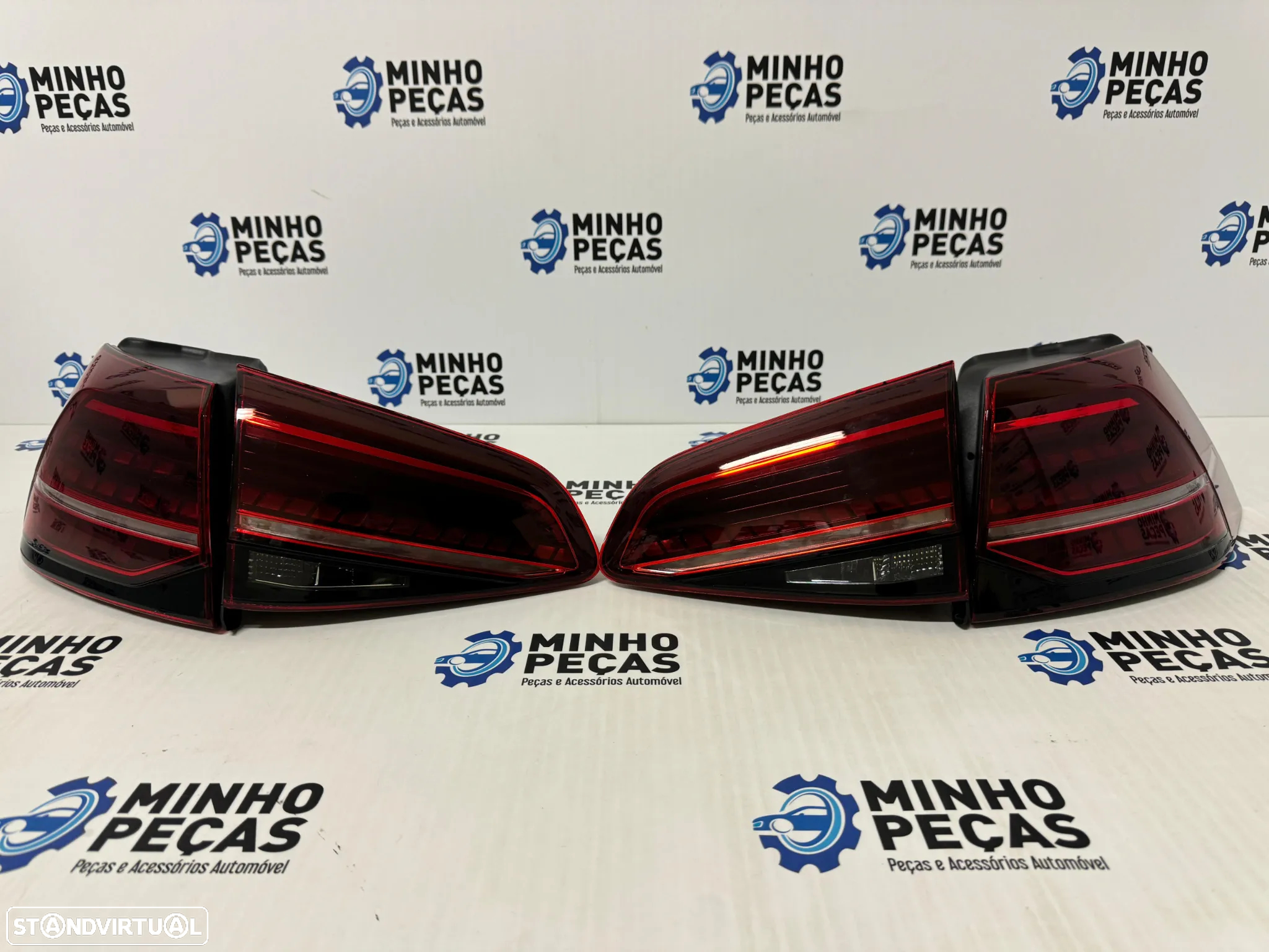 Farolins Traseiros VW Golf 7 e 7.5 Full Led Red Escurecidos - 3