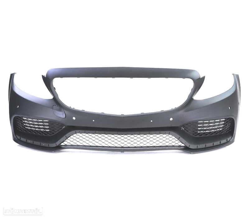 PARACHOQUES FRONTAL MERCEDES W205 14-18 LOOK AMG C63 PRETO PDC - 2