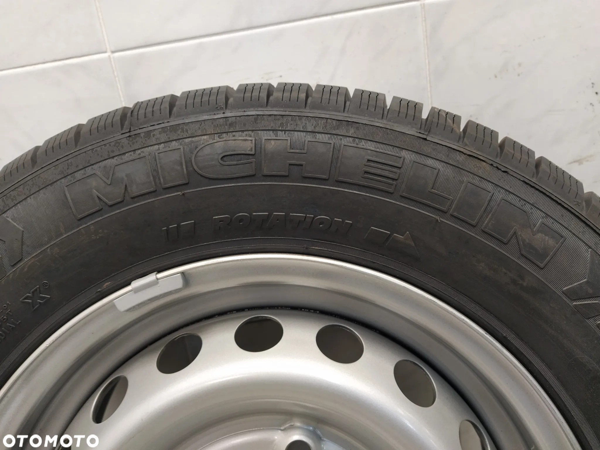 FORD TRANSIT CUSTOM 6,5x15 ORYGINALNE FELGI STALOWE R15 ET60 5X160 OPONY MICHELIN 215/65 KOŁA ZIMA BIEŻNIK ok 9.80mm - 11