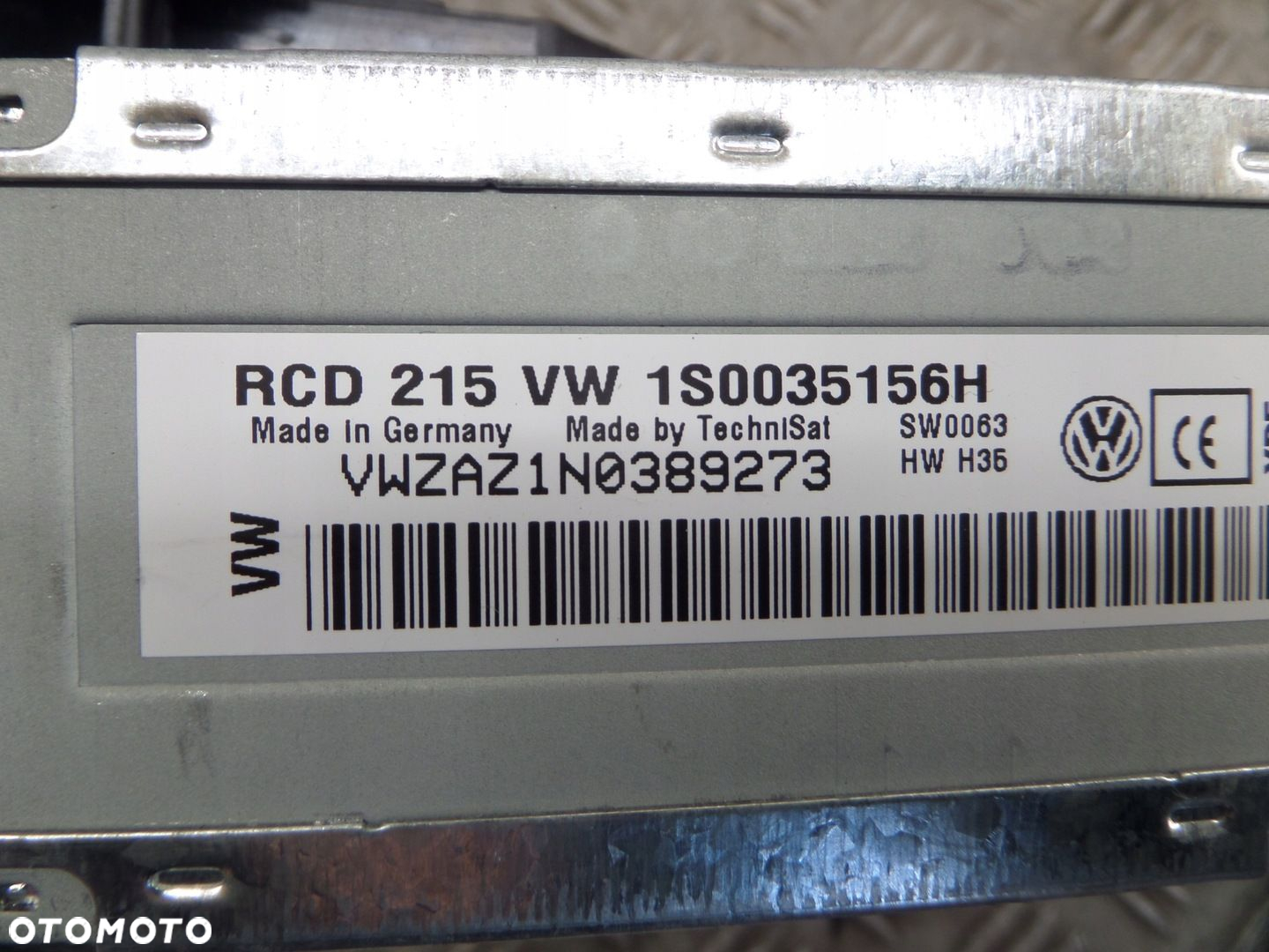 RADIO PANEL KLIMY VW UP 1S0035156H - 4