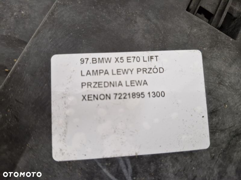 bmw x5 e70 lift lampa lewy przód lewa przednia xenon reflektor 7221895 - 4