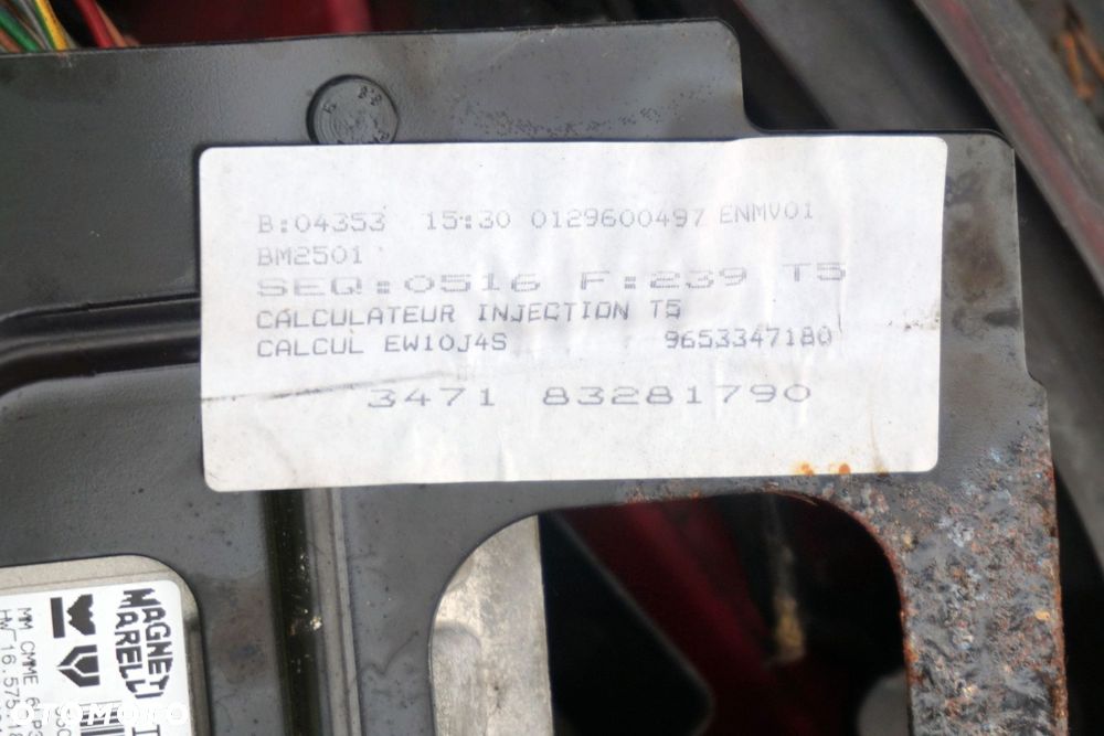 ZESTAW STARTOWY ODPALENIA 307 CC 2.0 16V 9657649480 IAW6LPA02 PEUGEOT 2003-2008 - 5